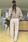 Made in Italy Beluga Soft Crop Bomber Jacket Mocha